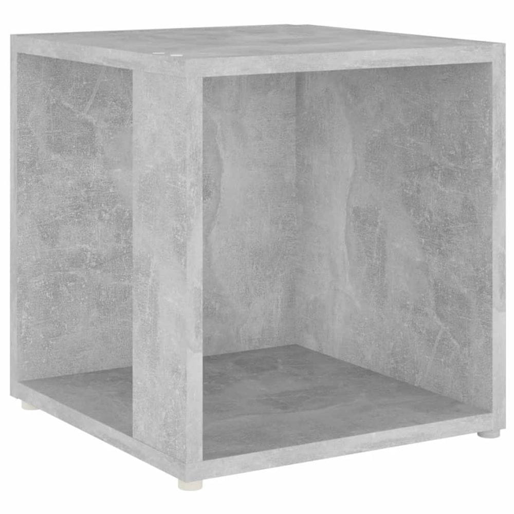 Vidaxl Príručný stolík betónový sivý 33x33x34,5 cm drevotrieska
